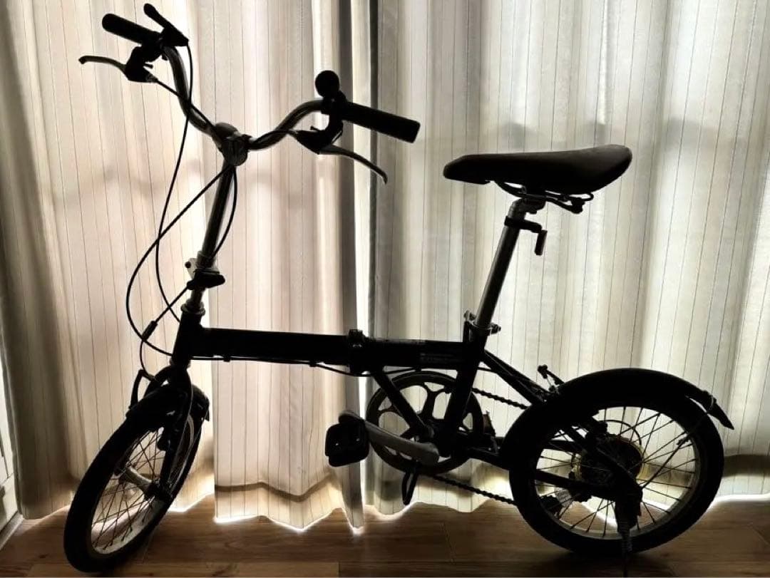 キャプテンスタッグ 軽量アルミフレーム16インチ折りたたみ自転車