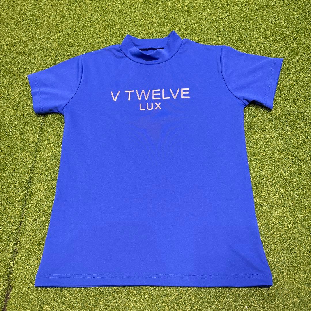 V TWELVE LUX ゴルフシャツ 青 Mサイズ