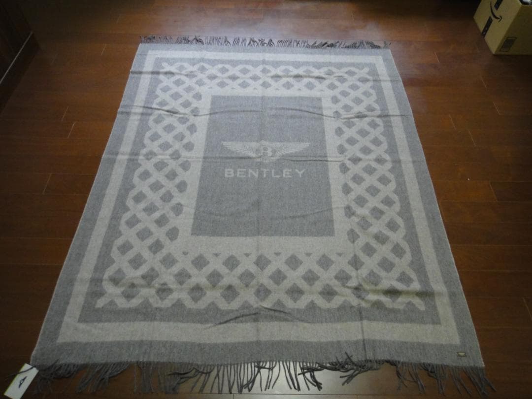 BENTLEY ベントレー ウールブランケット グレー 約140x180cm
