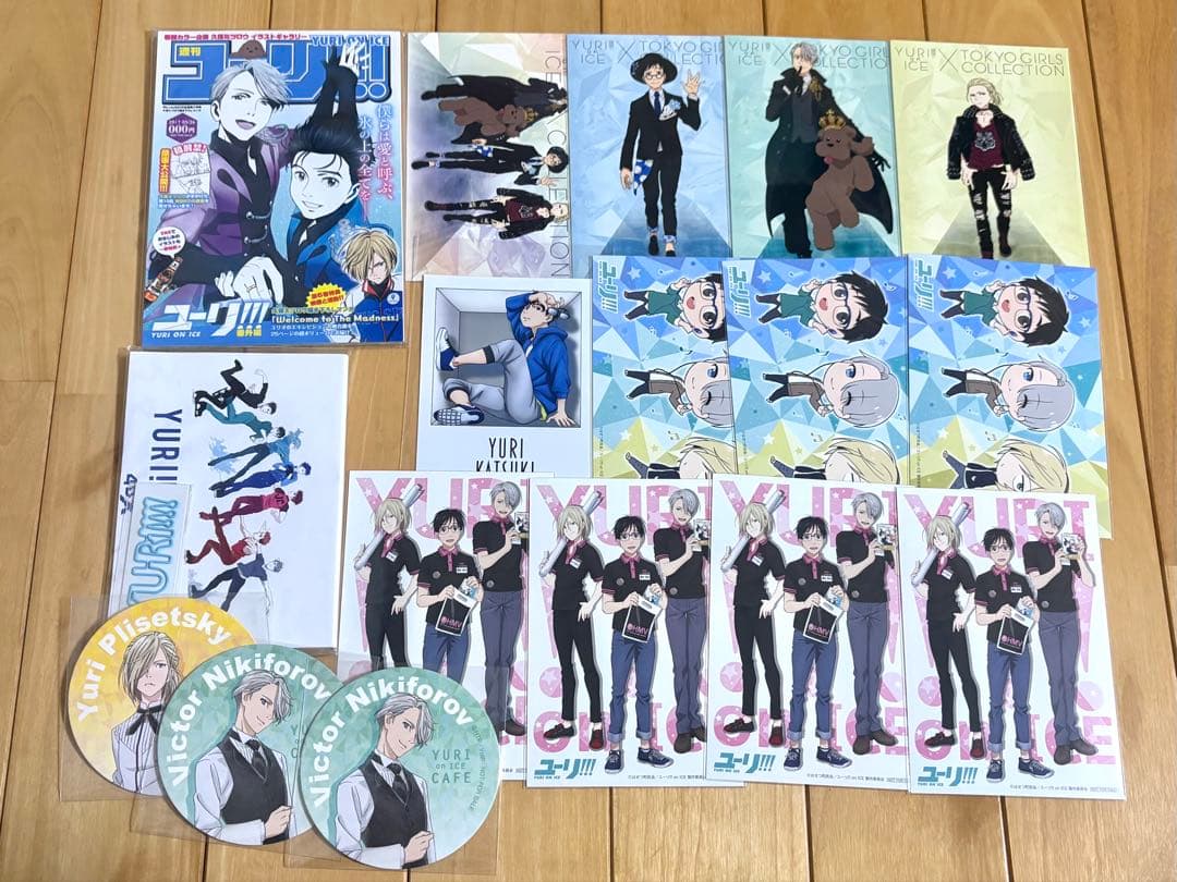 ユーリ!!! on ICE 円盤 特典 小冊子 ポストカード コースター 色紙