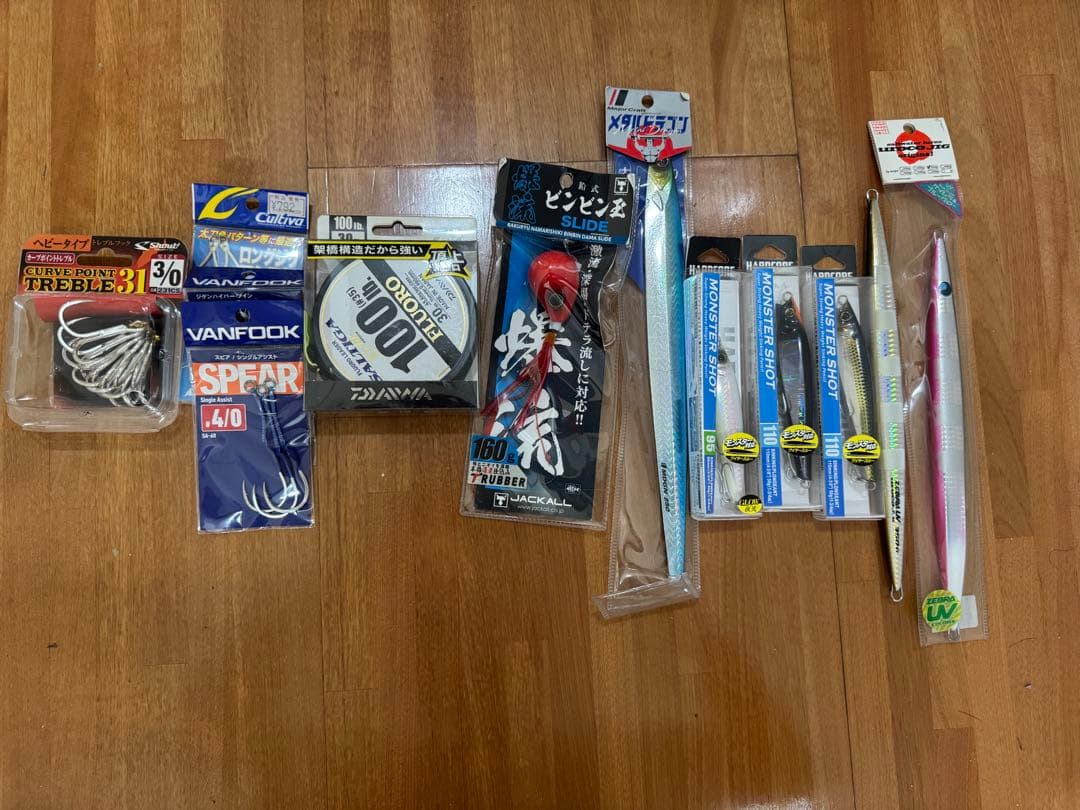 ウロコジグ モンスターショットルアー 釣り針などまとめ売り