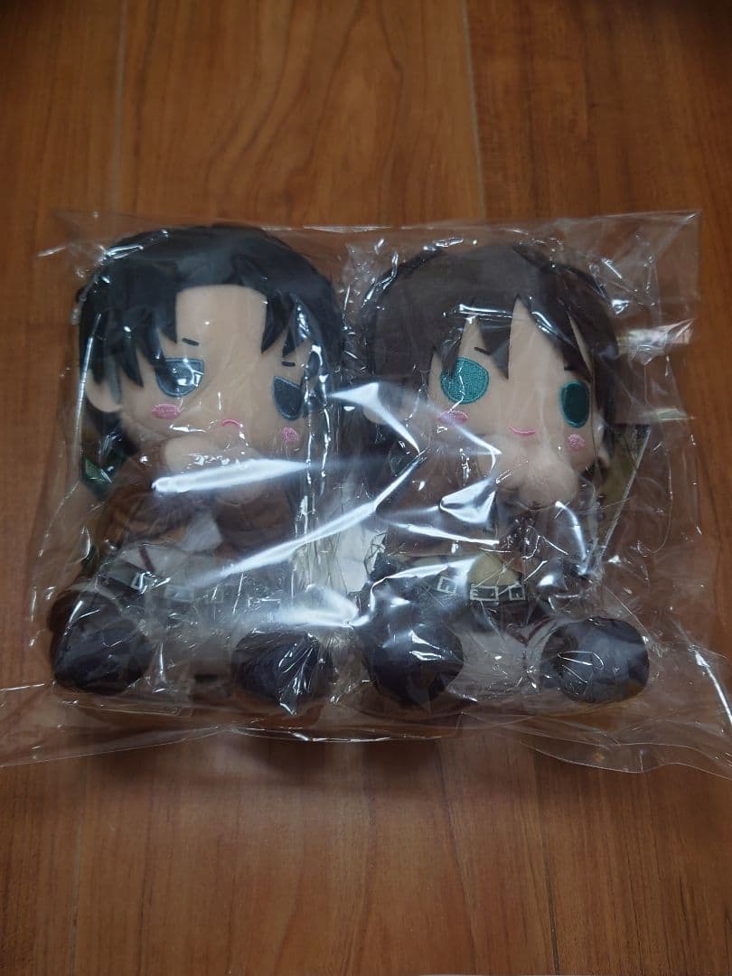 進撃の巨人 ぴたぬい リヴァイ エレン ぬいぐるみ 2種セット コトブキヤ