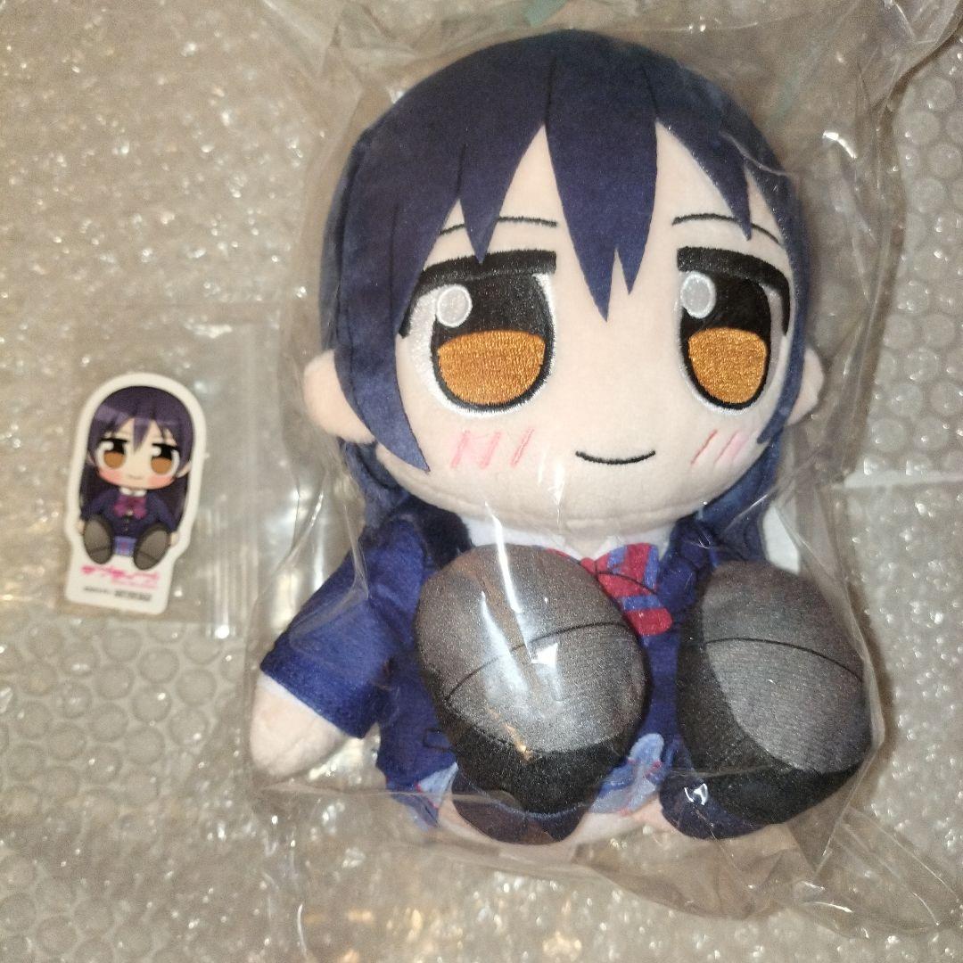 ラブライブ μ's くりぱん 園田海未 ぬいぐるみ　ステッカー付き