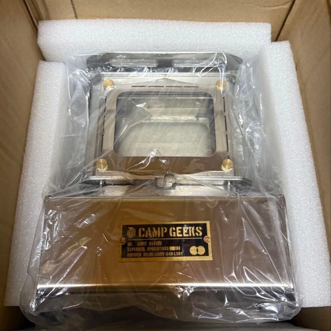 新品 アイロンストーブ オイルランタン アウトドア キャンプ ステンレス 暖炉