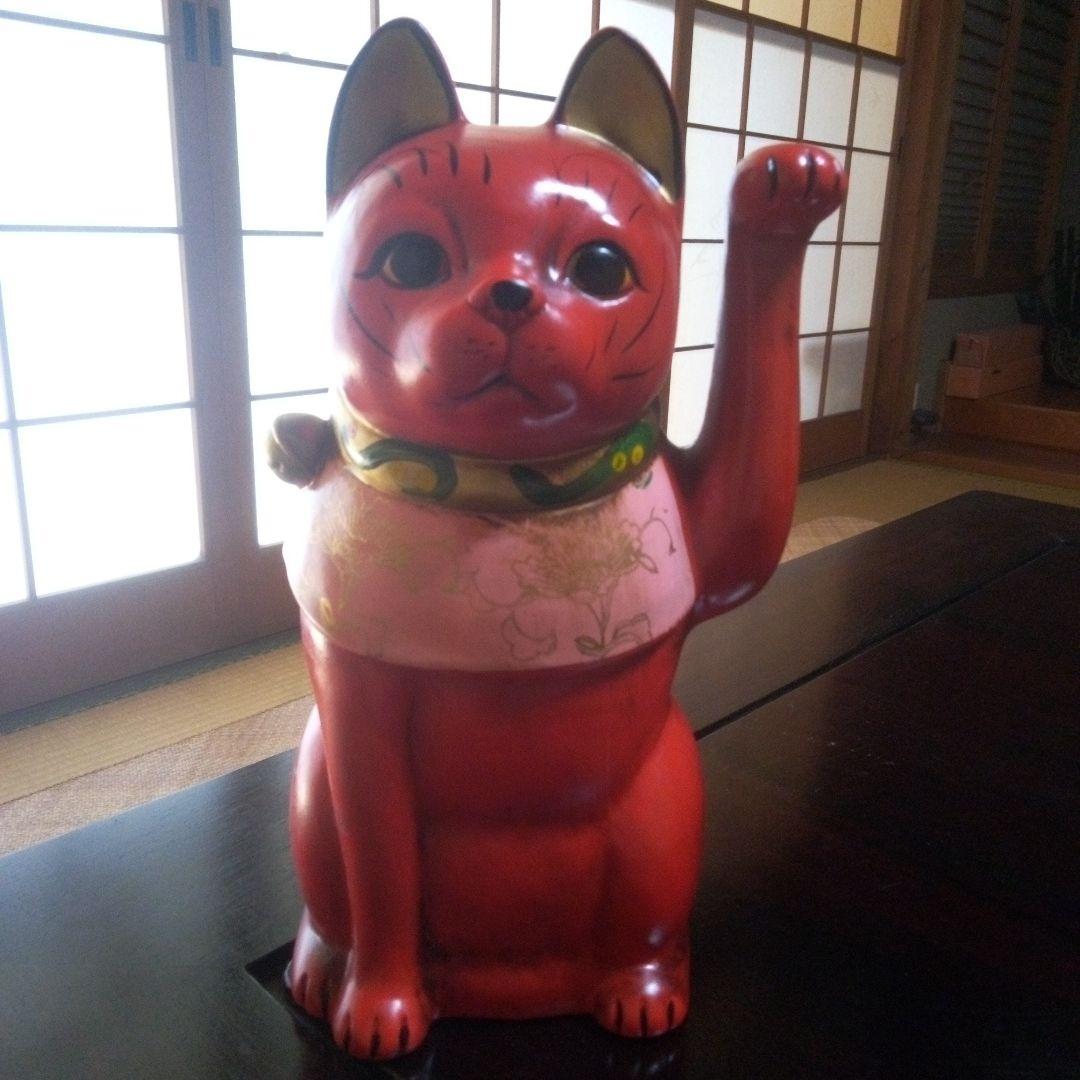 古色福猫　招き猫