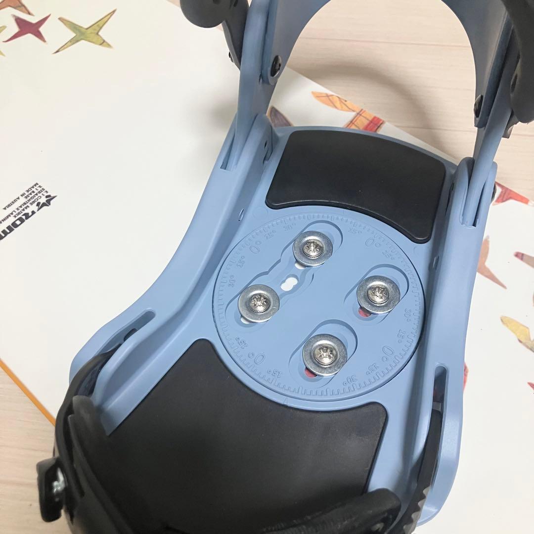 新品バインディング/Rome VINYLロームスノーボードセット143/バック付