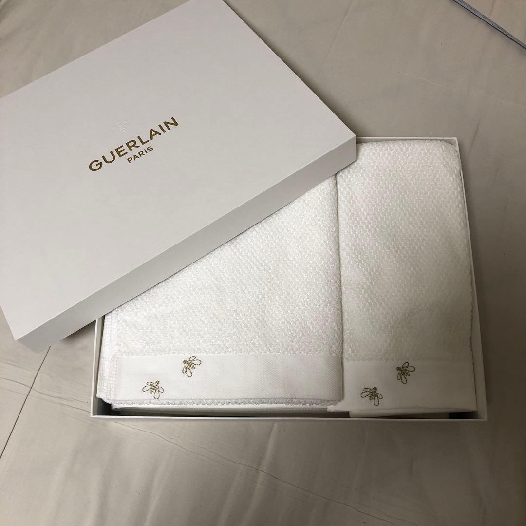GUERLAIN ゲラン ホワイトタオルセット 3点　ギフトボックス付き