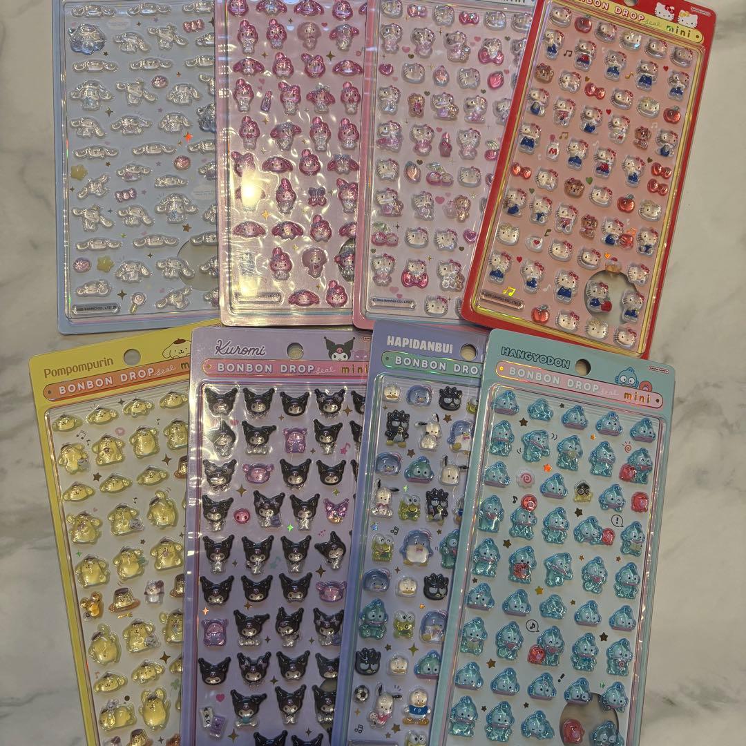 ボンボンドロップシール サンリオミニ 全種