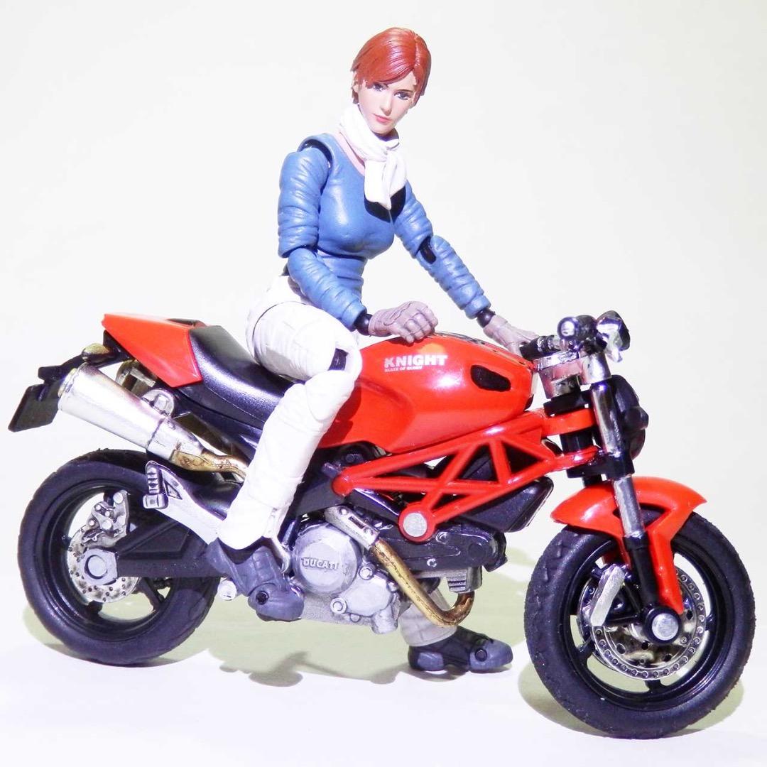 1/18スケール：可動フィギュア＆バイク（ミニカー）：個人塗装＆改造品セット