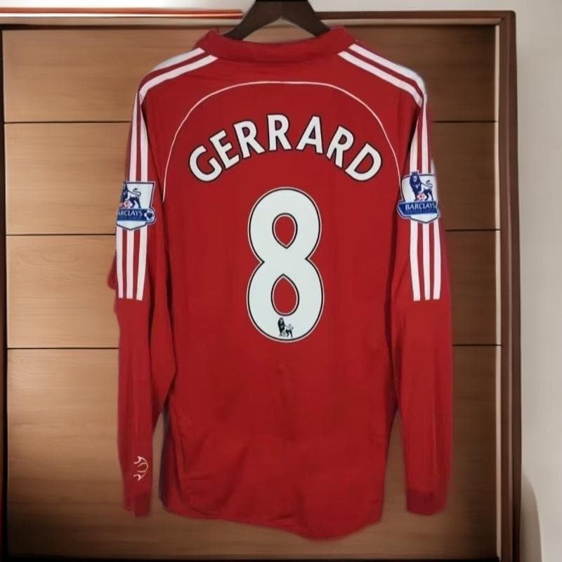 06-08 リバプール GERRARD ジェラード 8番 長袖シャツ