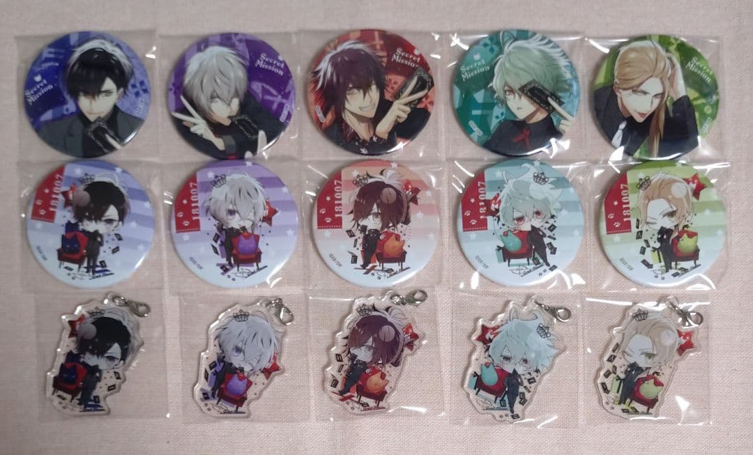 Collar×Malice　単独イベント　缶バッジ　アクリルチャーム　全種セット