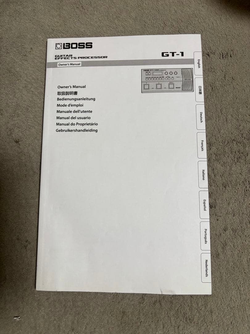 BOSS GT-1 ギターエフェクター 箱、説明書付き