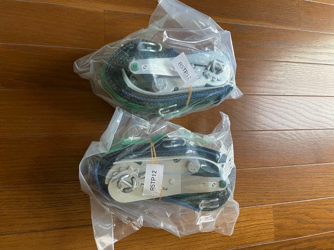 ラッシングベルト ラチェットバックル式新品未使用2本セット