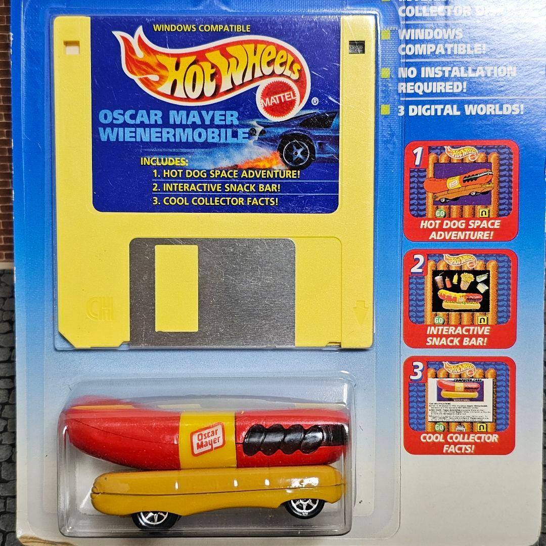 レトロ！フロッピー付き♪ホットウィール　ウィンナーモービル　オスカーマイヤー