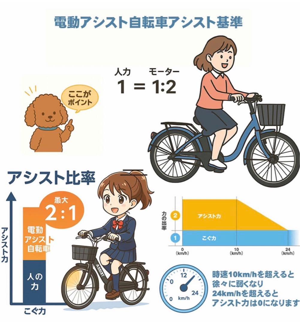 新品　公道走行仕様アシスト版電動自転車「軽風２６」カゴ付　26インチ　黒色