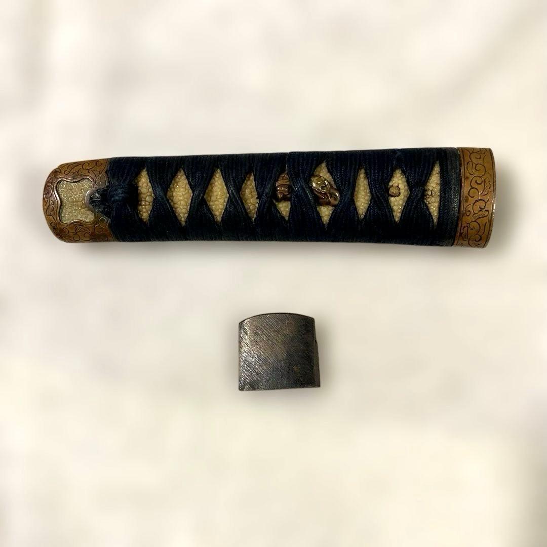 B-81 柄前　目貫　縁頭　はばき　武具　刀装具　骨董品　時代物　美術品　工芸品