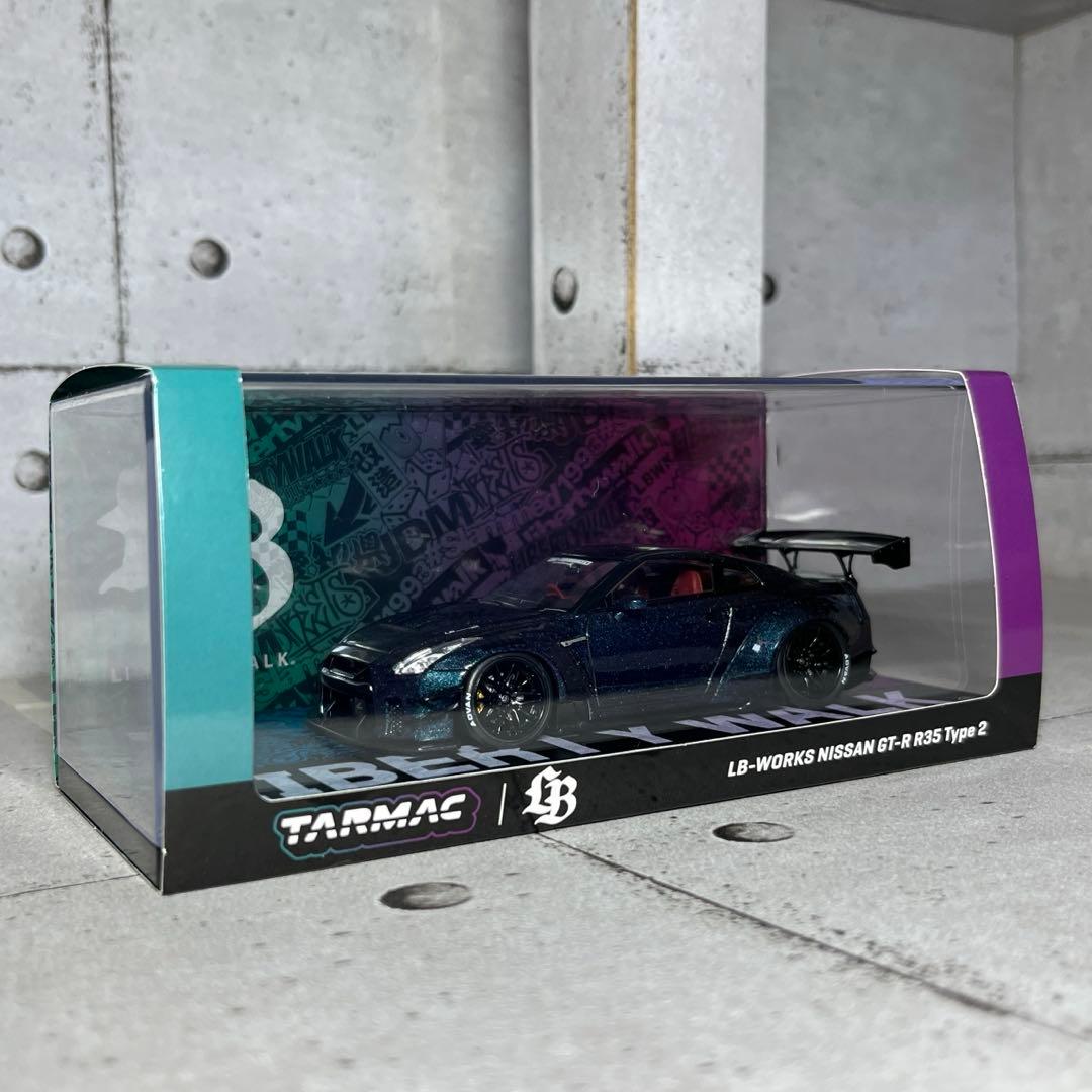LBWK GTR R35 1/43スケールミニカー Midnightpurple