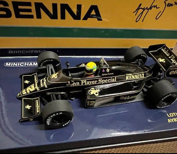 アイルトンセナ/ミニチャンプス1/43ロータス98T(JPS仕様)