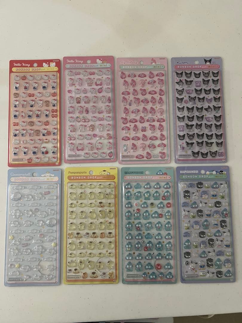 【正規品】サンリオ　ボンボンドロップシール　ミニ　8枚