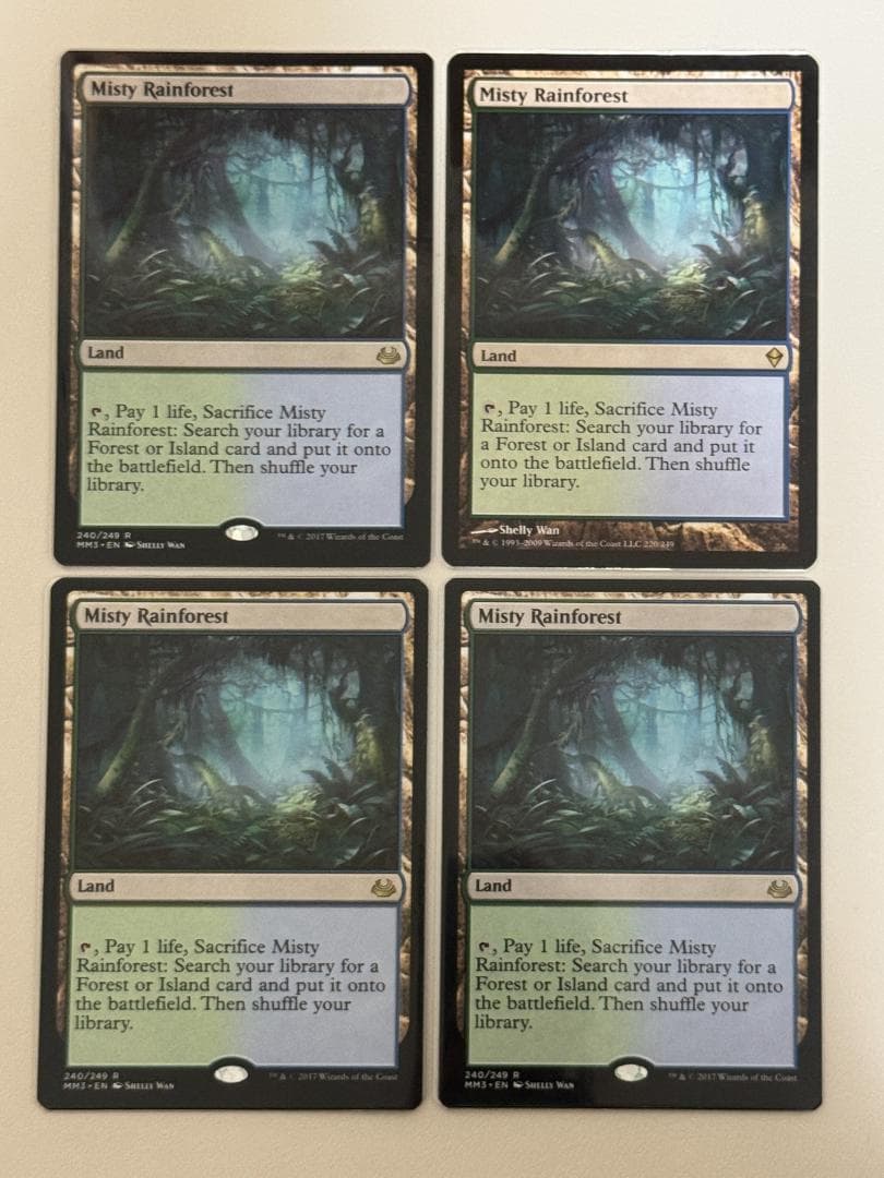 MTG 霧深い雨林 英語 4枚セット