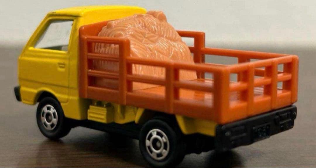 トミカ スズキ キャリィ 家畜運搬車 黄