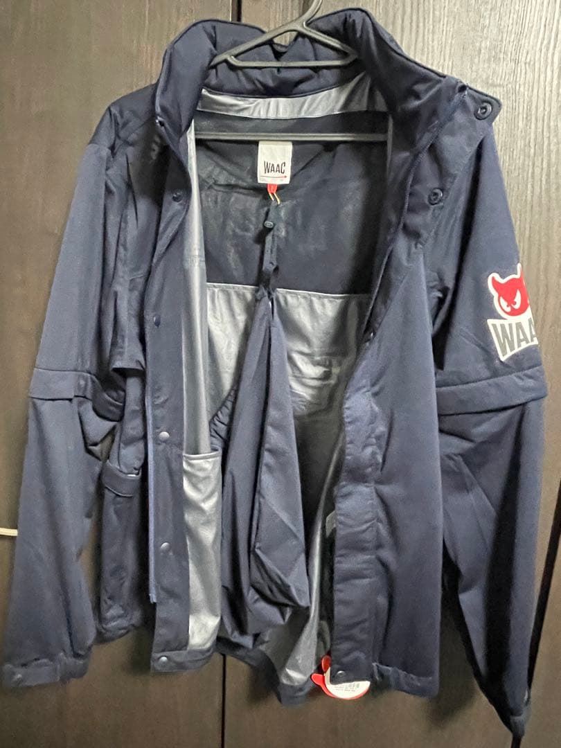 【新品未使用】WAAC ワック　ゴルフ　レイン　ジャケット　ウェア　S 紺色