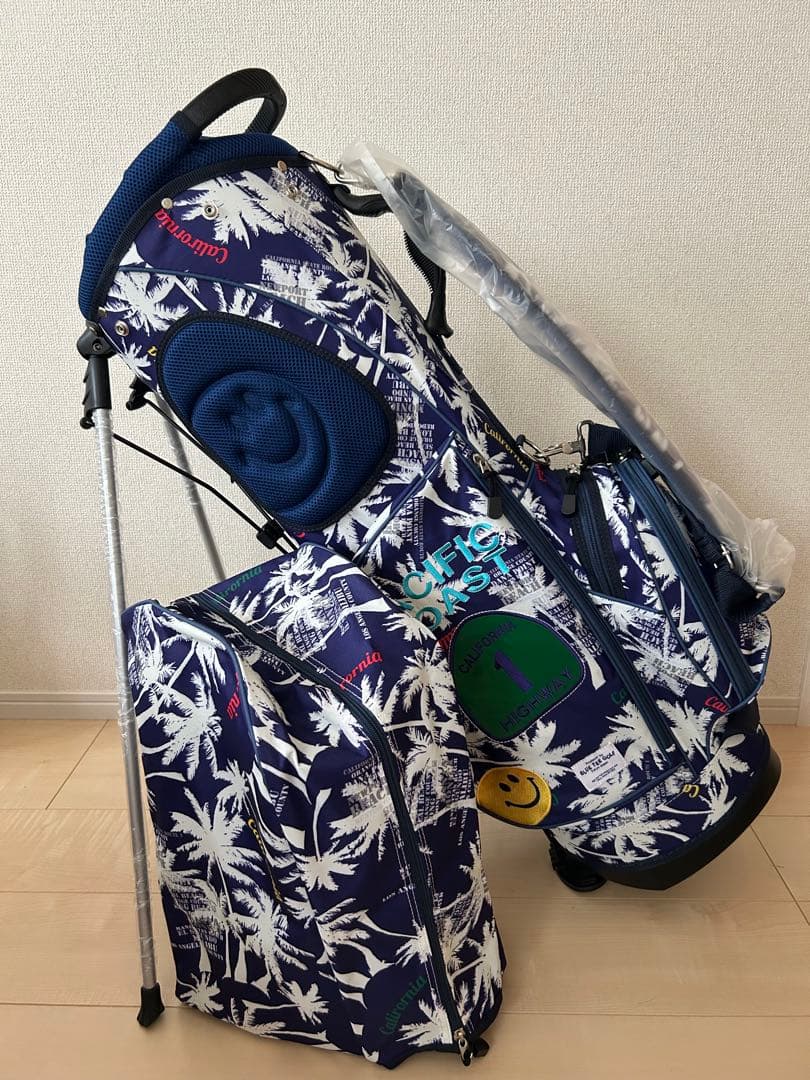 ブルーティーゴルフバッグ
