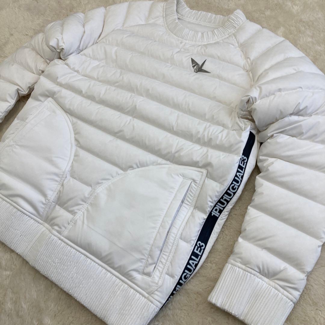 極美品！1PIU1UGUALE3 GOLF ダウンスニードジャック　ホワイト　L