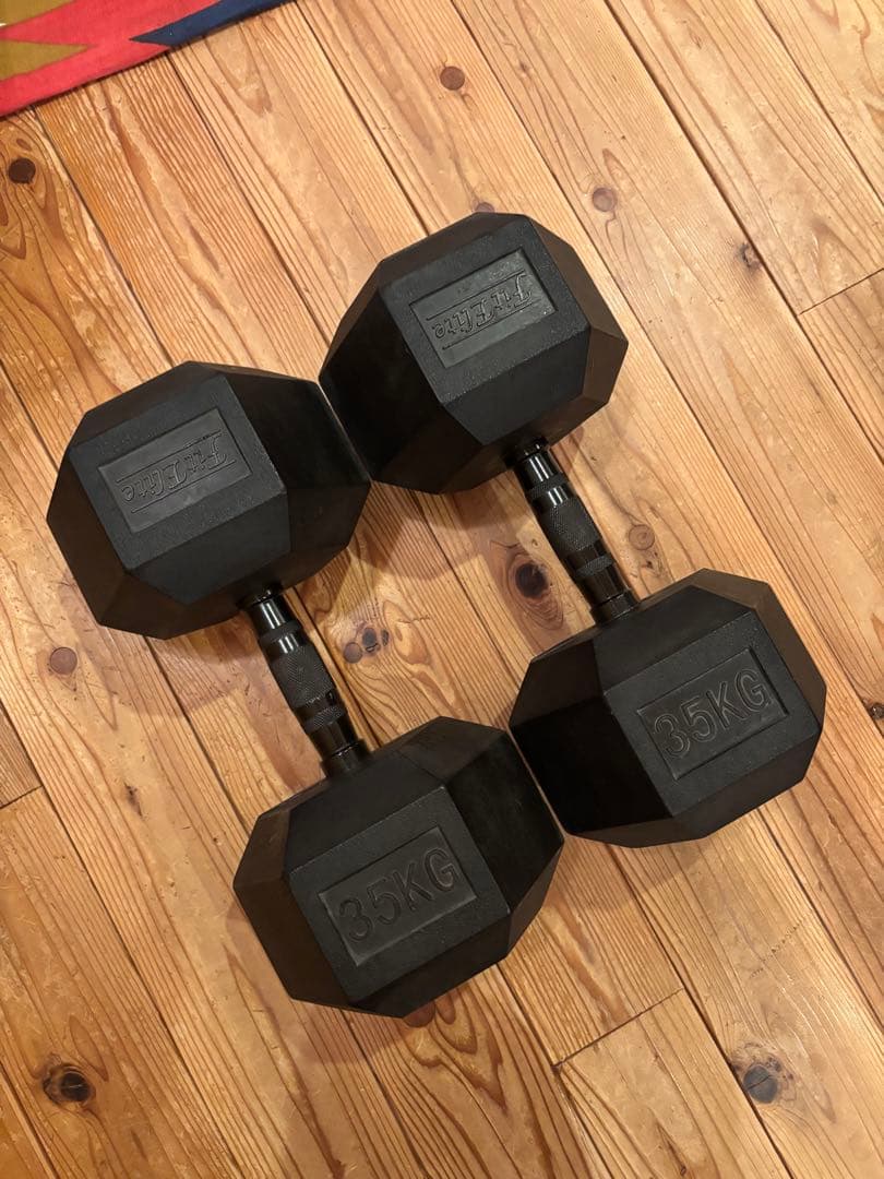 ラバーダンベル　35kg 2個セット