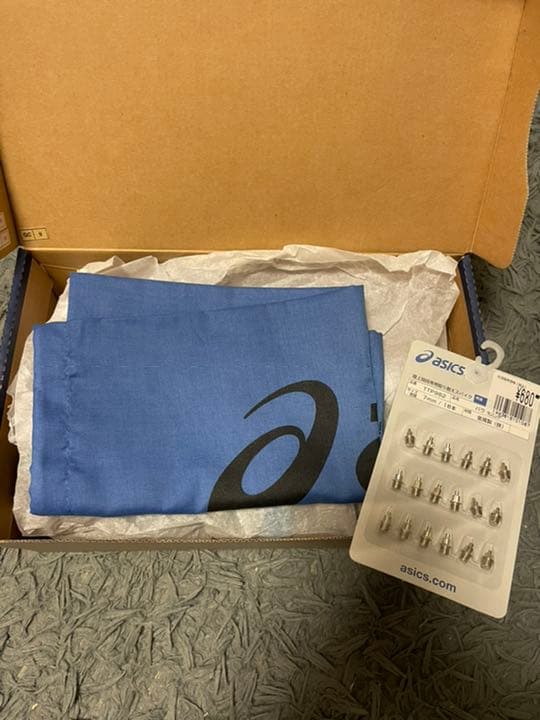 アシックス　陸上　スパイク　25.5cm 換えのスパイク付き