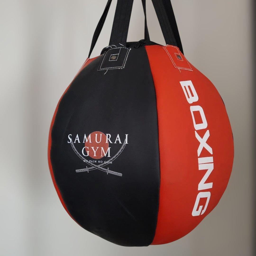 SAMURAI GYM 　サンドバッグ 赤×黒　レザー　 新品未使用