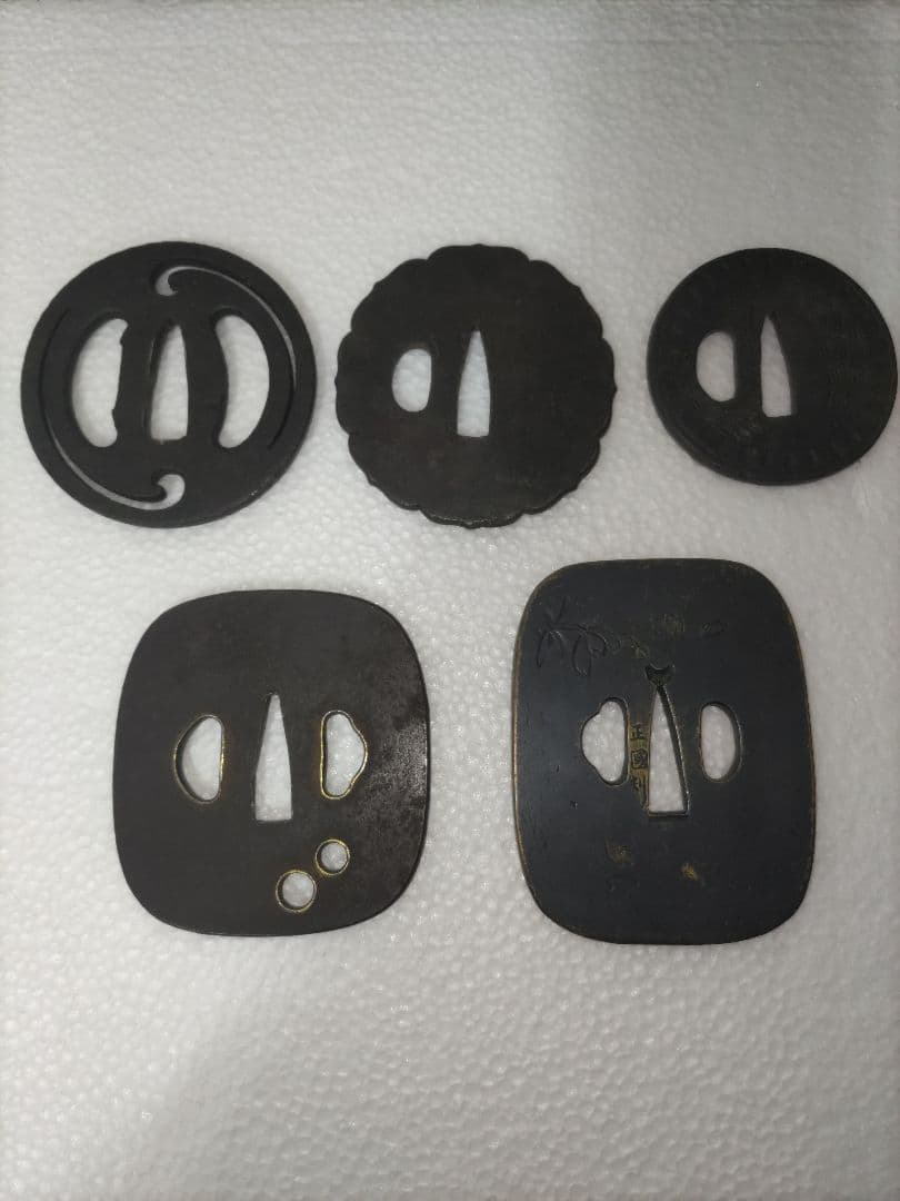 鍔　5点セット　刀装具