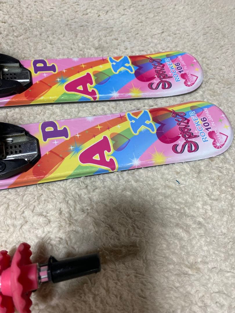 kazamaジュニア106cm ブーツ21cm シナノ80cmスキーセット