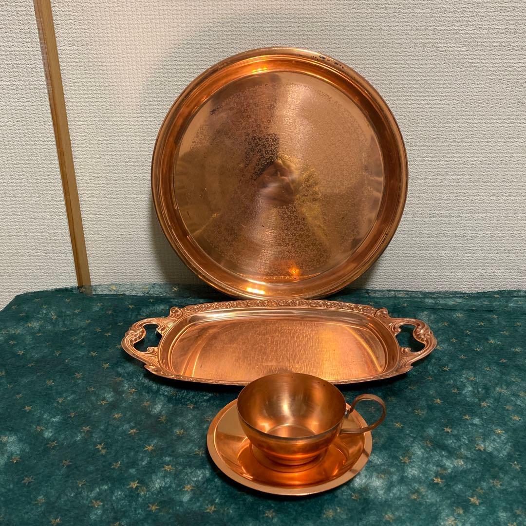 純銅日本製　お茶道具セット　常美堂珠光