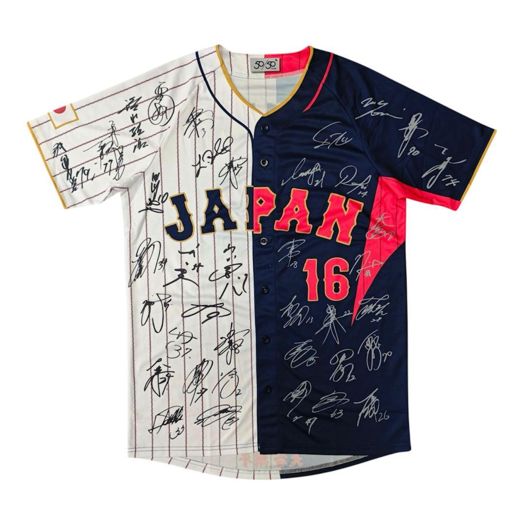 非売品WBC 2023大谷翔平 日本代表 サインプリント ハーフユニフォーム