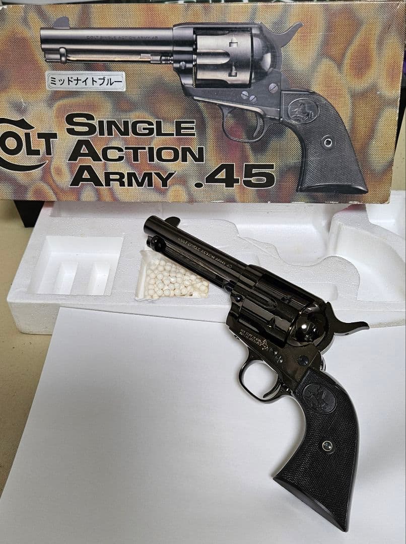 激安☆★タナカ COLT .45 ガスガンミッドナイトブルー
