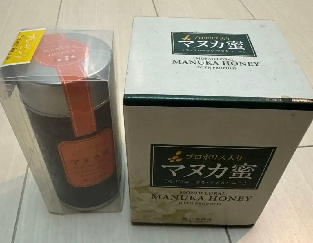 杉養蜂園　プロポリス入りマヌカ蜜500gとマヌカ蜜5g×12本　セット売り