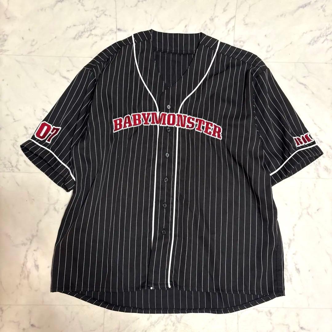 BABYMONSTER ユニフォーム ベースボールシャツ Mサイズ 黒