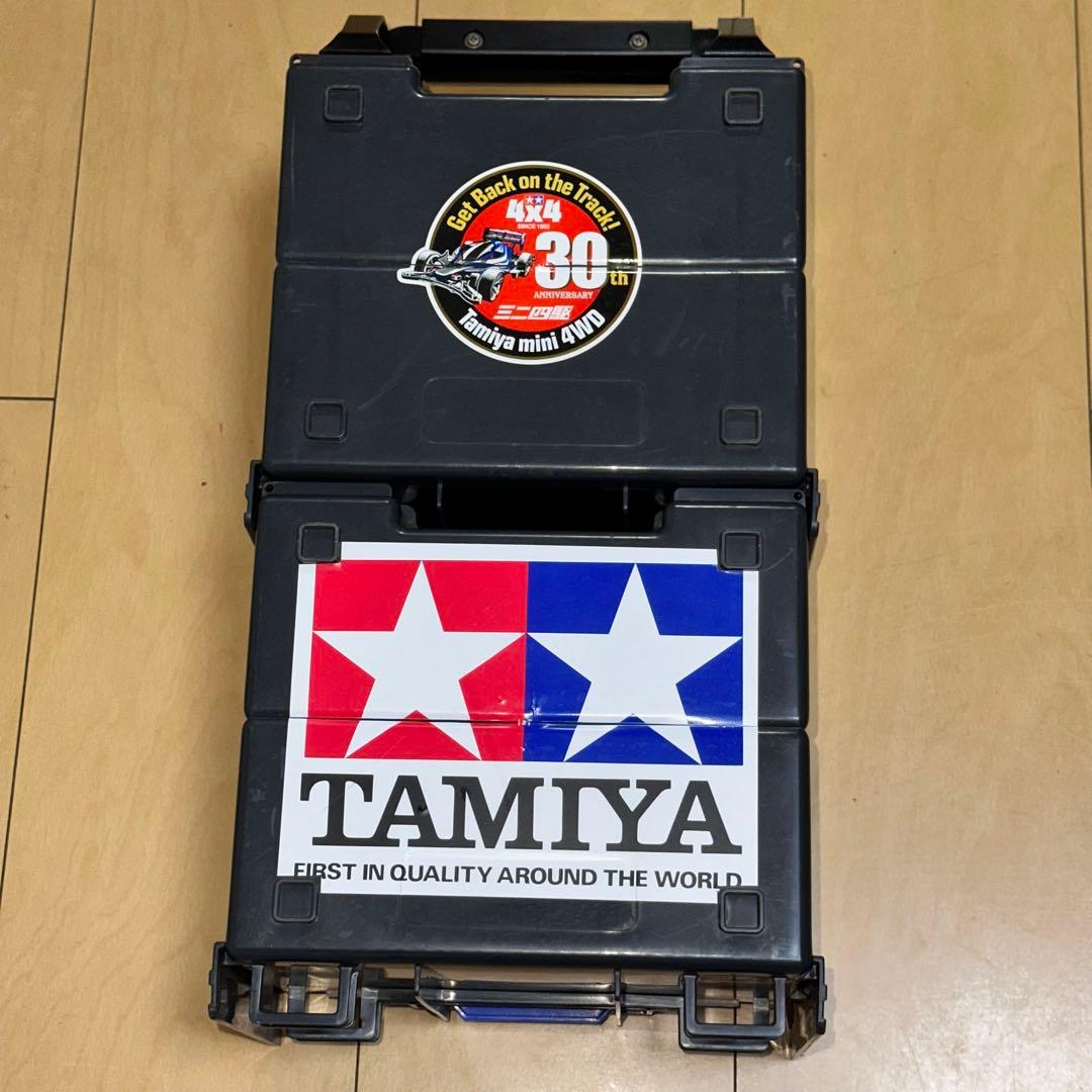 [G12238]ミニ四駆　ポータブルピット　シリーズロゴモデル　ブルー　タミヤ