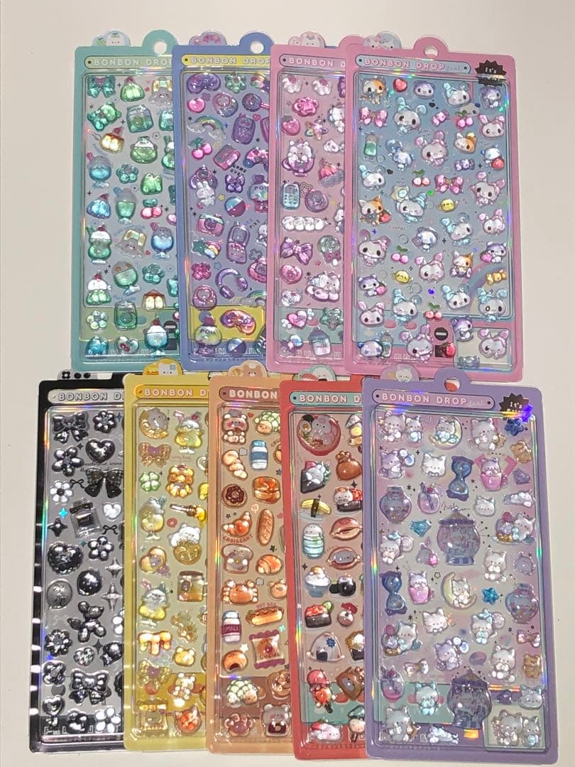 ボンボンドロップシール　オリジナル　9枚セット