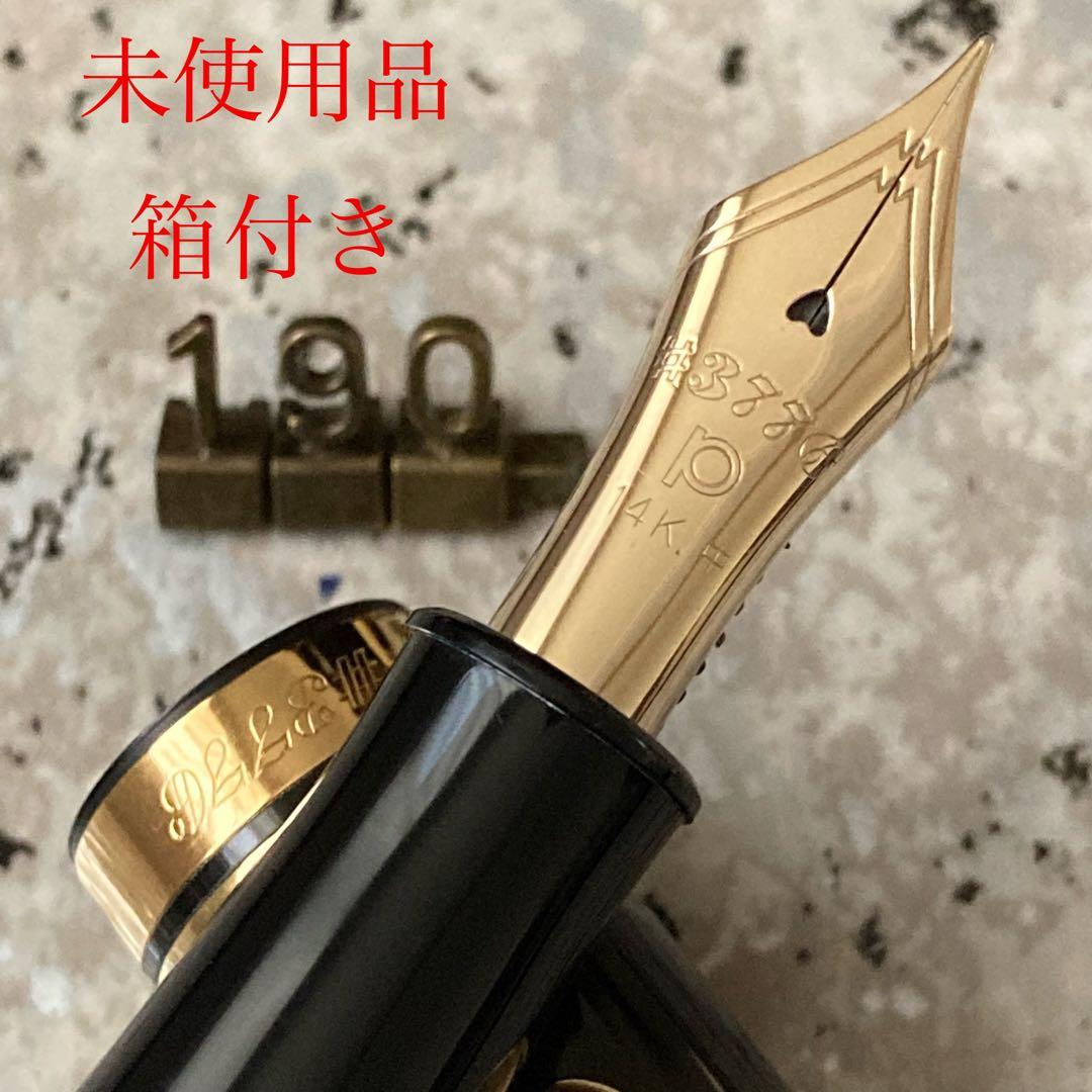 #190 未使用品 万年筆 PLATINUMプラチナ ギャザード 14k