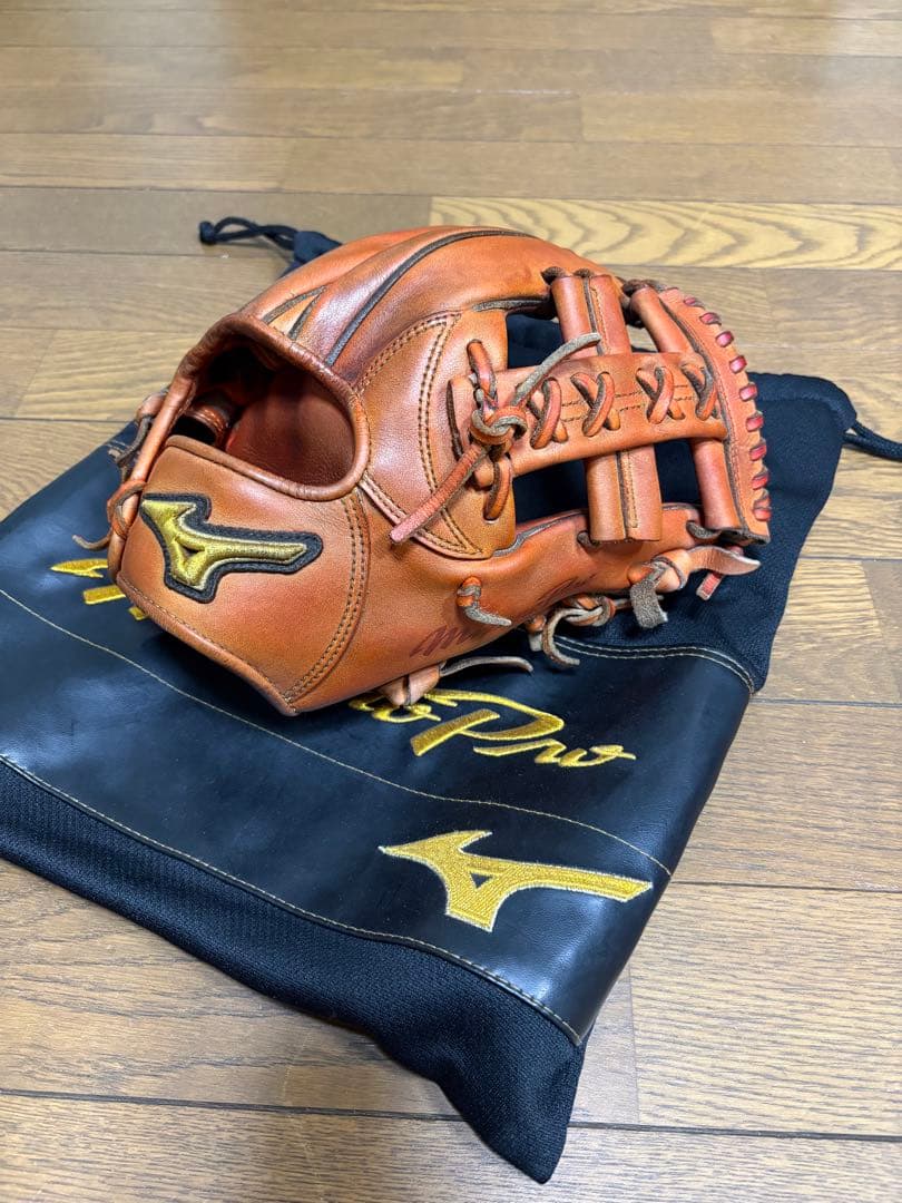 Mizuno Pro ブラウンレザーグローブ