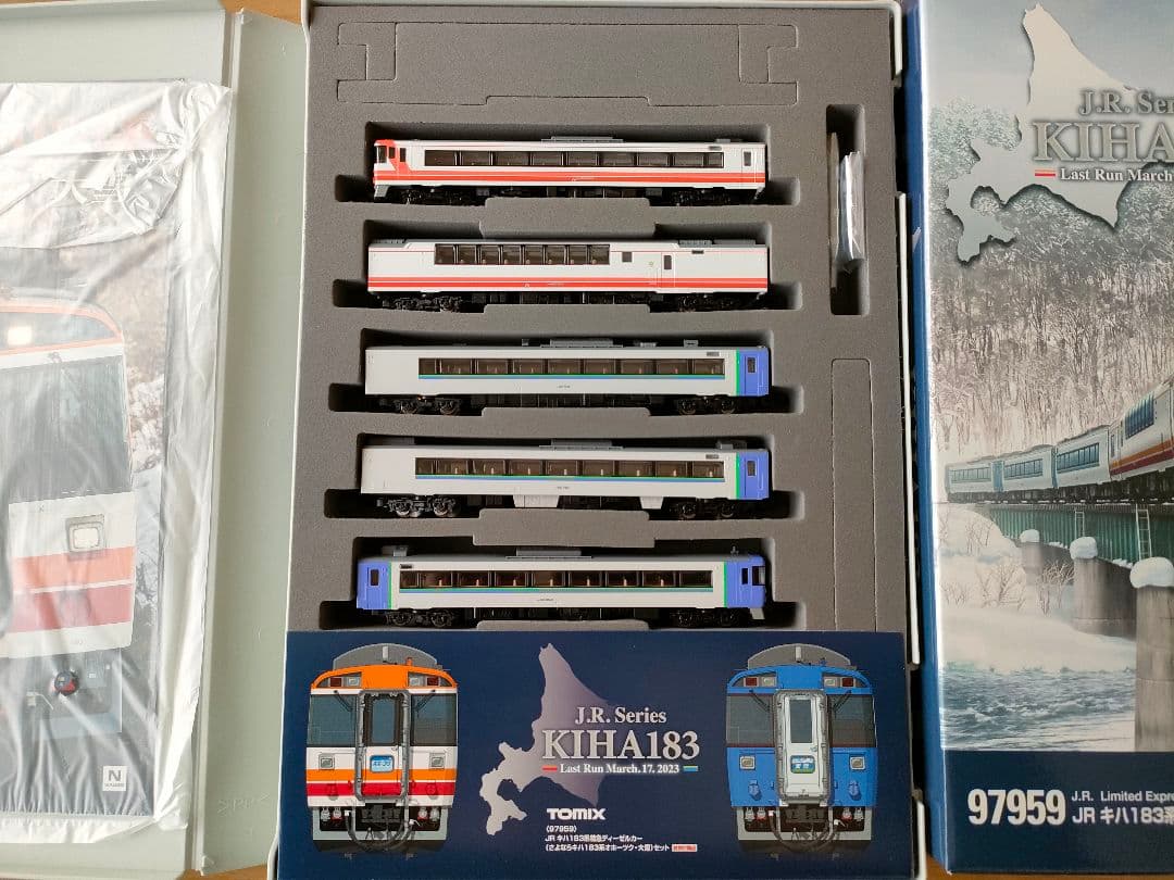 TOMIXJR北海道特急さよならキハ183系オホーツク大雪5両97959Nゲージ