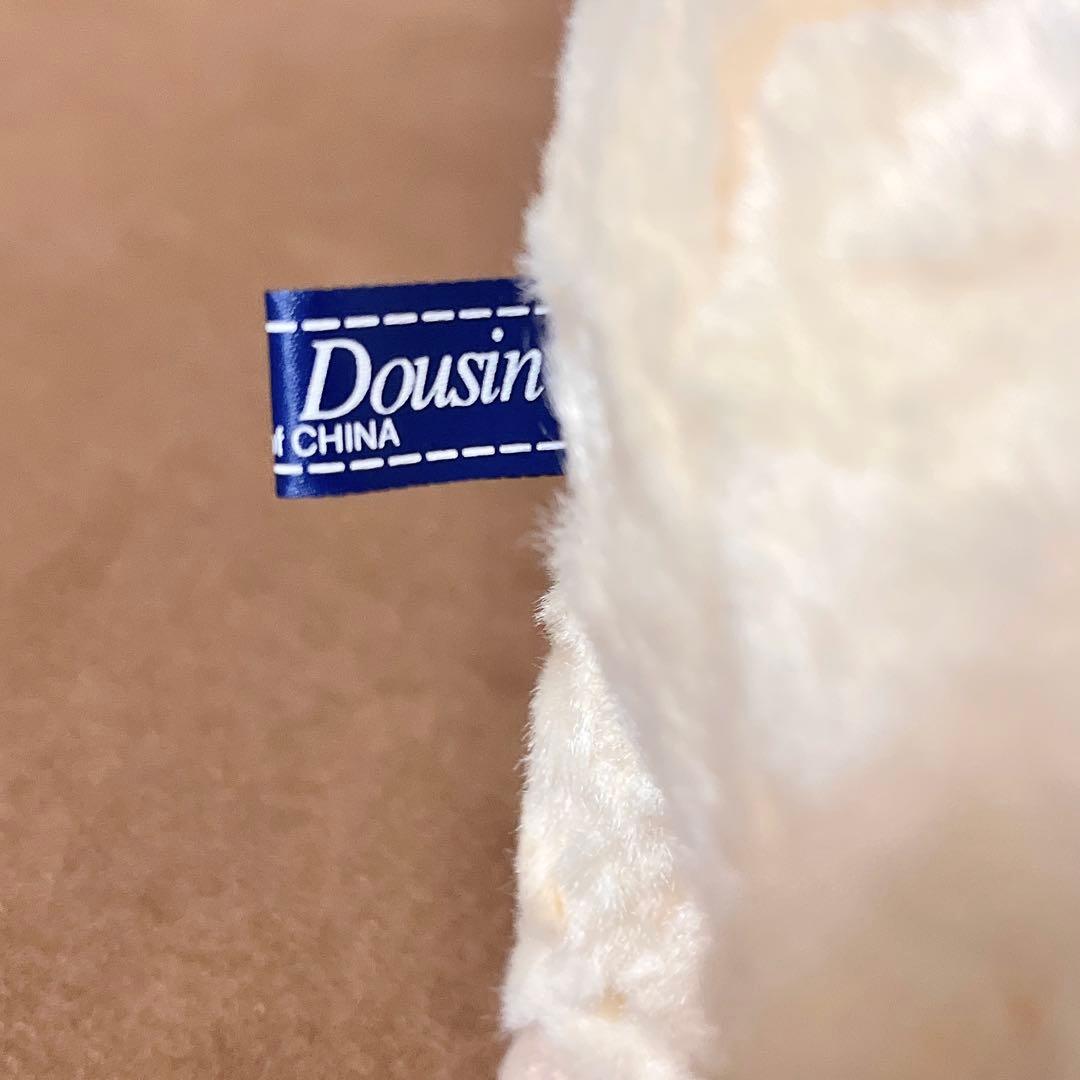 年代物 ぬいぐるみの童心 DOUSIN おすわりブタ チンチラS アイボリー