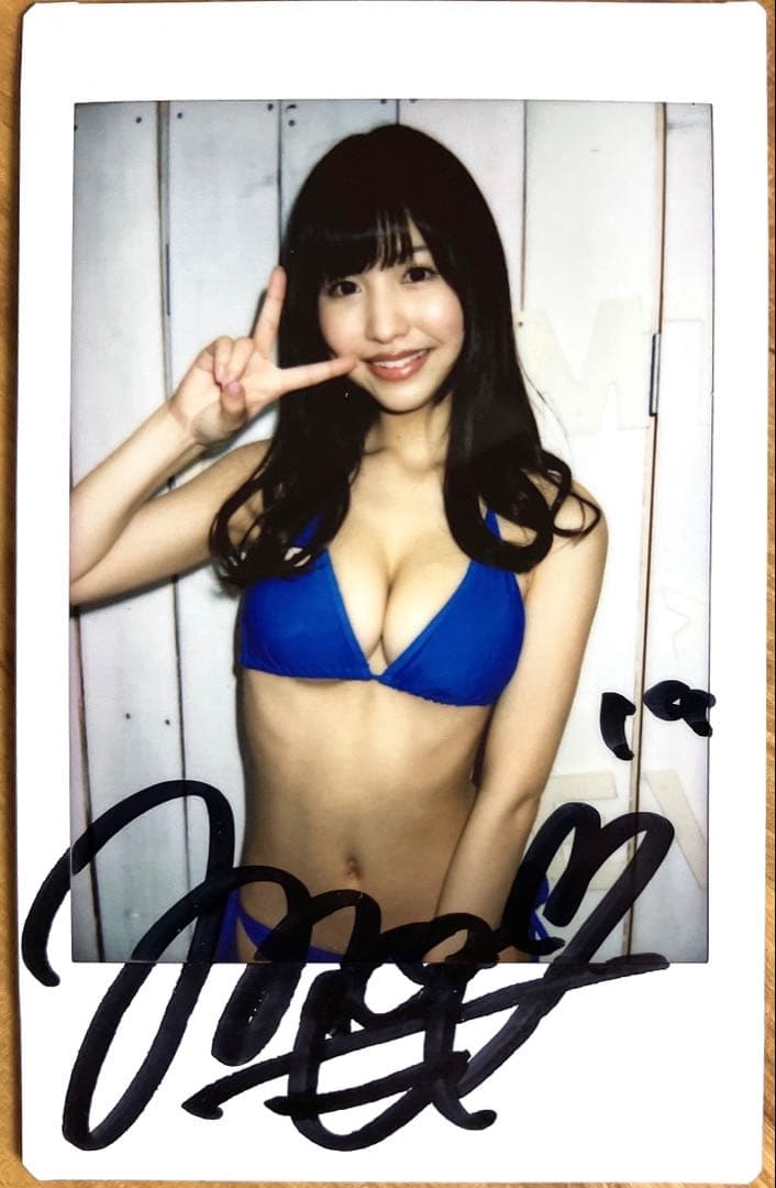 桜空もも 直筆サイン入り チェキ 2 コスプレ 水着 アイポケ 写真 特典