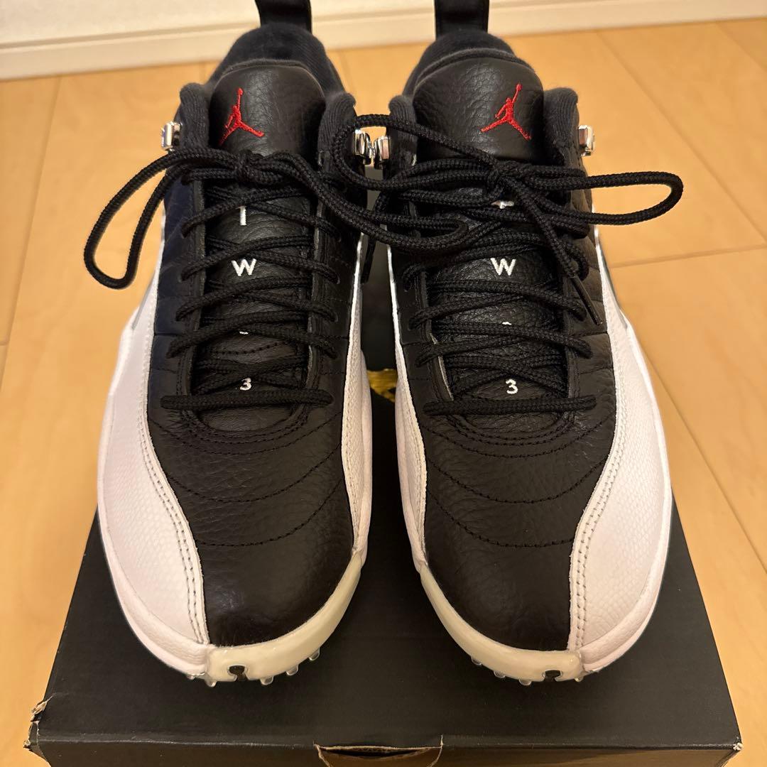 【新品未使用】Air Jordan 12 ゴルフ用 ブラック/ホワイト