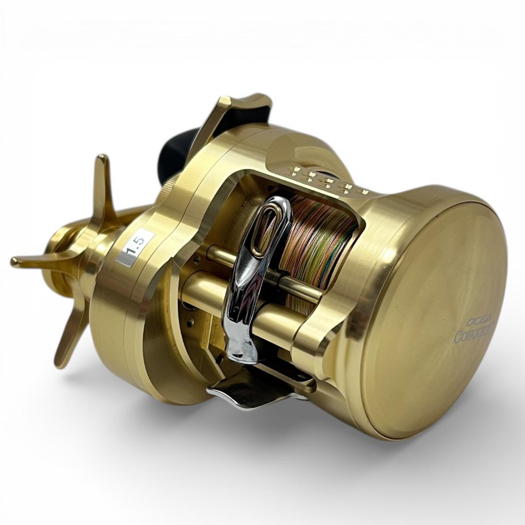 美品 SHIMANO 22オシアコンクエスト300HG(右) ジギング リール
