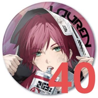 オーロラ缶バッチ ローレン・イロアス 40個