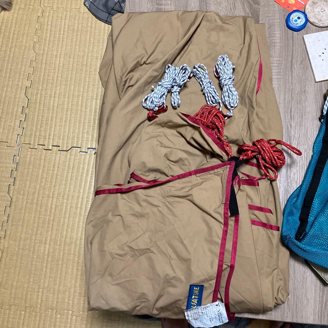 テンマク　ムササビウイング13ft TC 焚き火