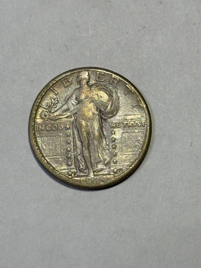 アメリカ　25セント銀貨　1924S 古銭　クォーターダラー　希少　レア